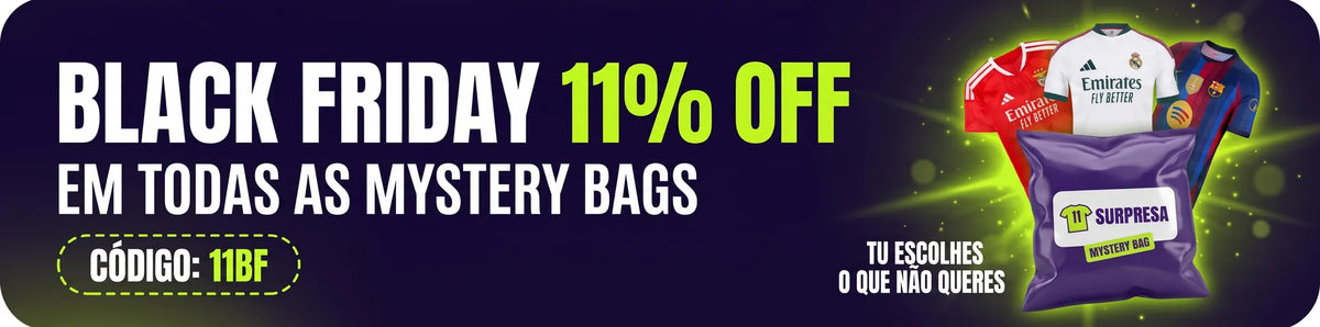 Black Friday: 11% off em todas as mystery bags com o código 11BF